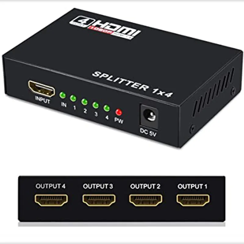 CONVERTIDOR GENERICA DIVISOR/SPLITER 1 X 4 HDMI